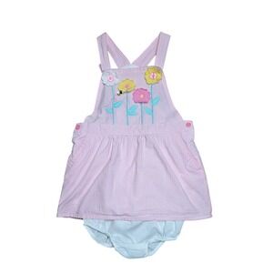 Gymboree Skirtall Jumper Dress‎ Girls Size 18-24 Months Spring Summer